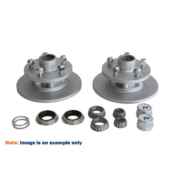 product image for 225mm Cast Iron Disc 1750kg Hub Kit 5 x 4 1/2" x 1/2"