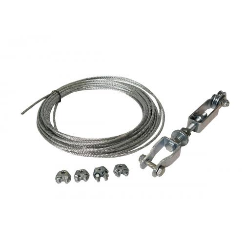 image of Mechanical cable brake kit complete, 1 axle 10m
