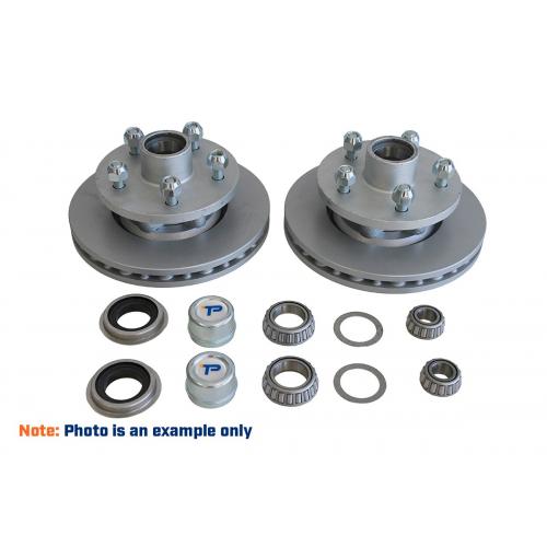 image of 235mm Cast Iron Disc Vented 1750kg Hub Kit 5 x 4 1/2"