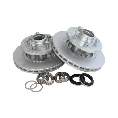 image of 290mm Cast Iron Disc Vented 2500kg Hub Kit 5 x 4 1/2"